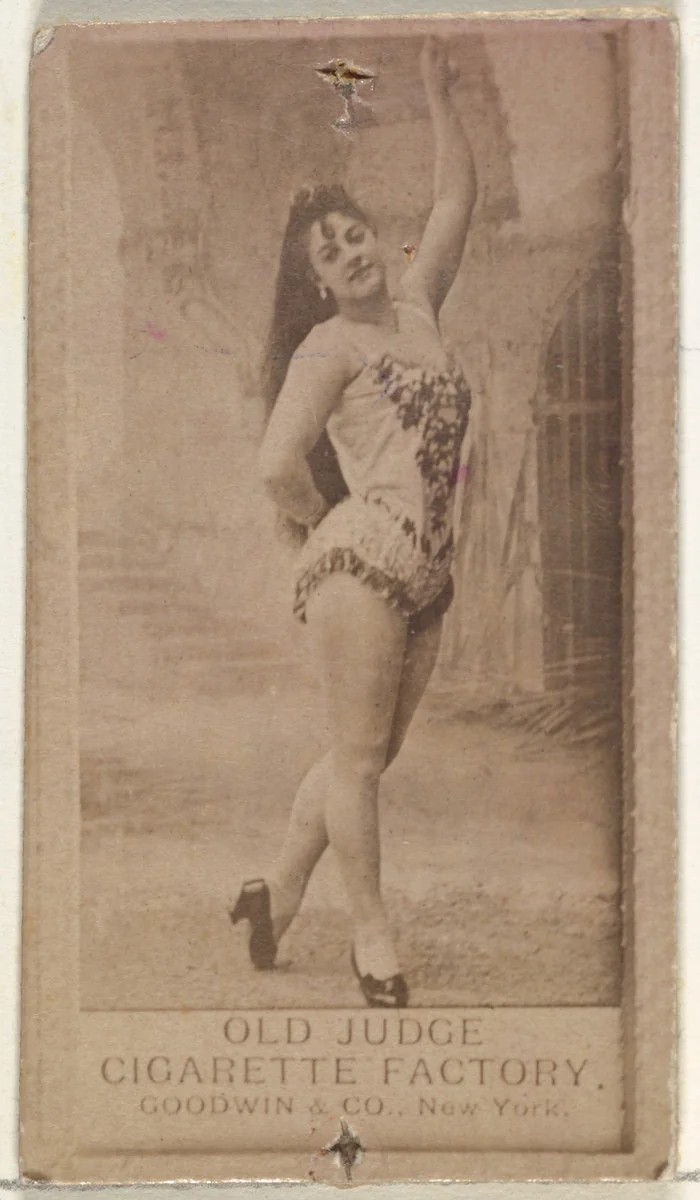 From the Actors and Actresses series (N171) for Old Judge Cigarettes by Goodwin & Company, photograph, 1886-1890