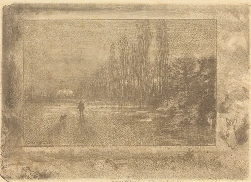 Le Petit Chasseur (Little Hunter) by Félix-Hilaire Buhot, print, 1892