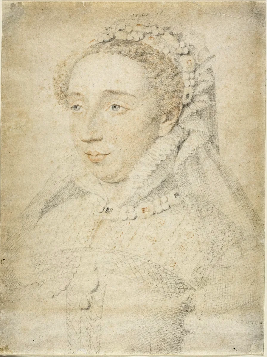 A Court Lady by Francois Clouet
Daniel Dumonstier, drawing, 1555-1572