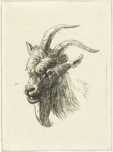 Kop van bok by Jan Dasveldt, print, 1780-1855