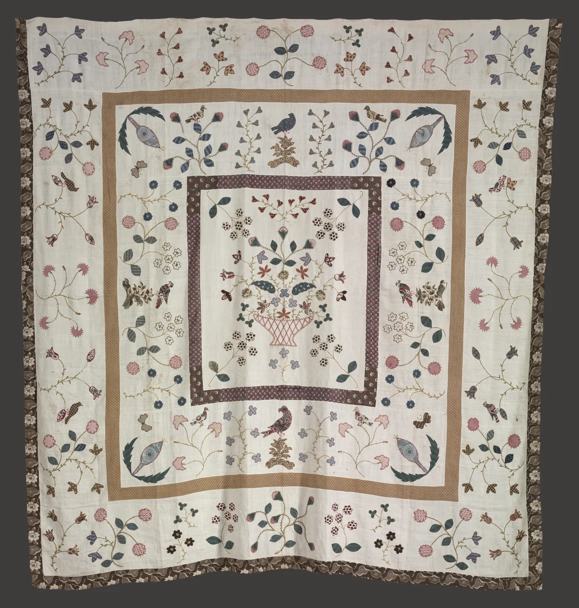 Bedspread by Belinda Ellen Orr, textile, 1840