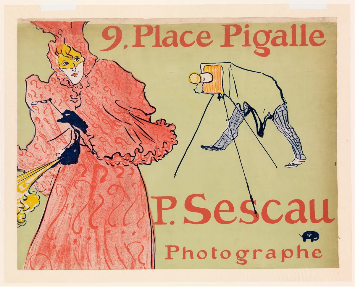 The Photographer Sescau (Le Photographe Sescau) by Henri de Toulouse-Lautrec, print, 1894