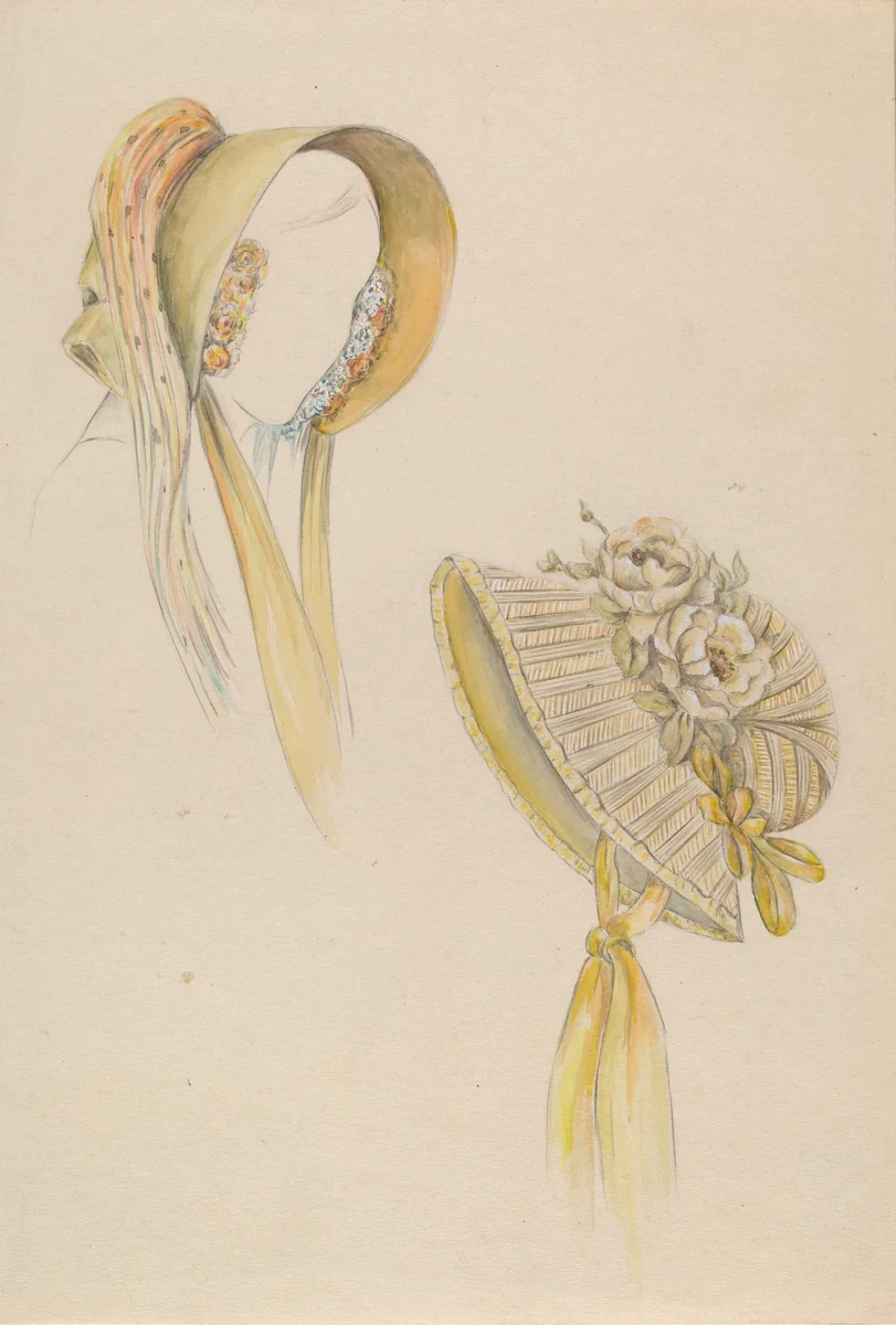 Bonnet by American 20th Century, index of american design, 1935-1942