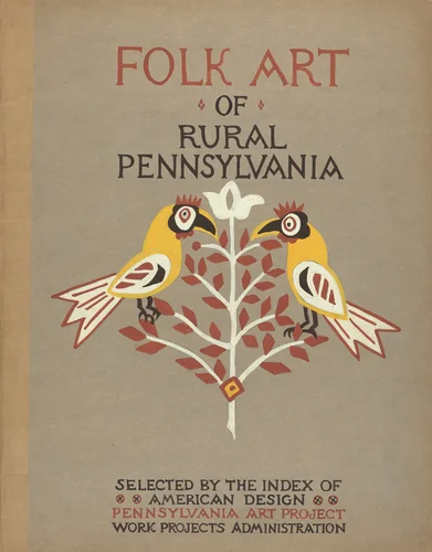 Study for Portfolio Cover: "Folk Art of Rural Pennsylvania" by American 20th Century, index of american design, 1935-1942
