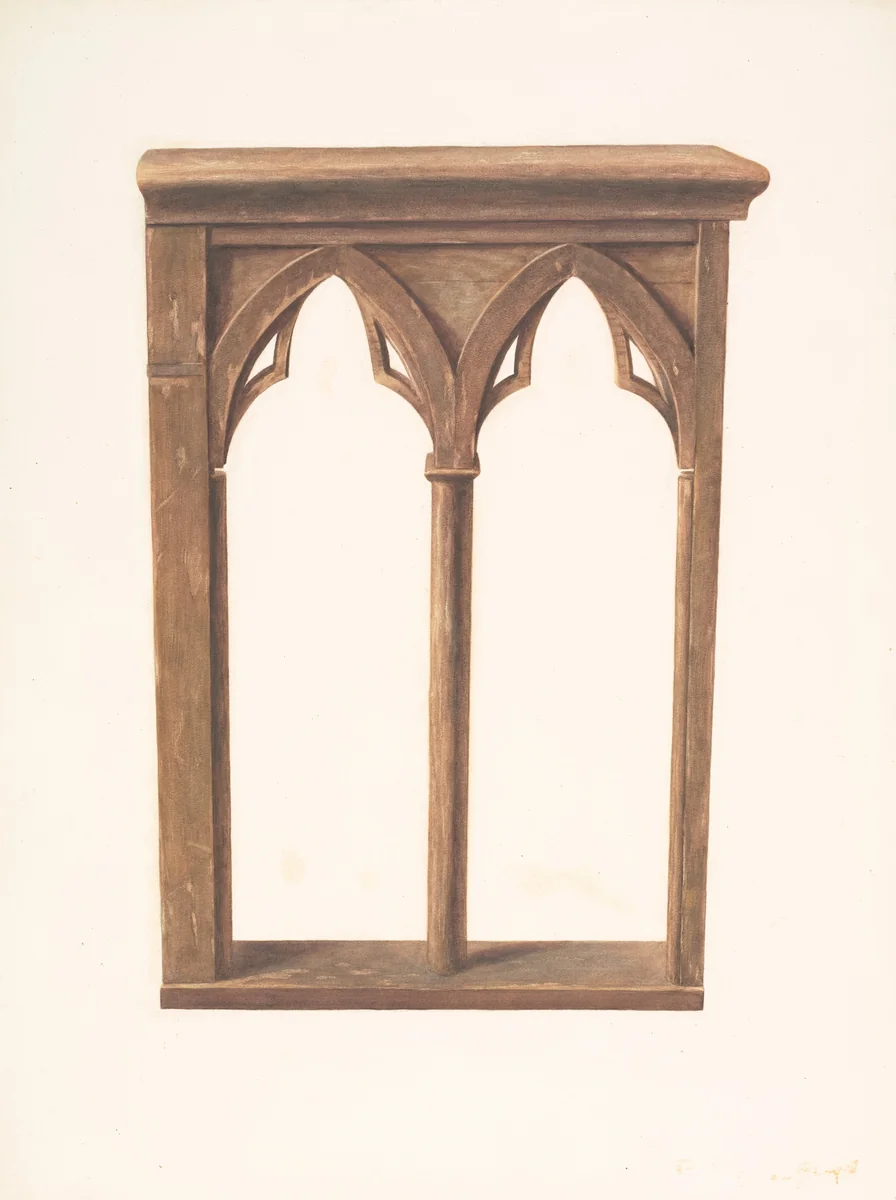 Altar Rail Gate by Manuel G. Runyan, index of american design, 1939