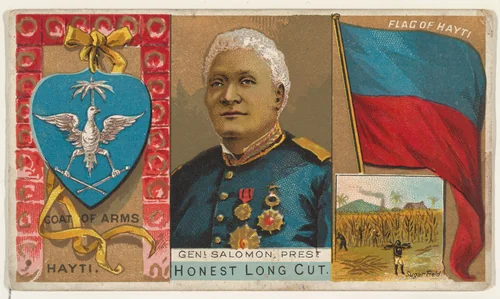 General Salomon, President of Haiti, from the Rulers, Flags, and Coats of Arms series (N126-1) issued by W. Duke, Sons & Co. by W. Duke, Sons & Co., print, 1888