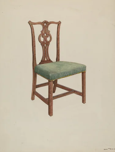 Side Chair by Dana Bartlett, index of american design, 1935-1942