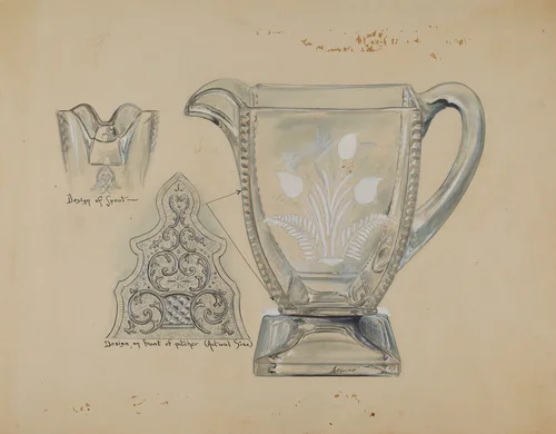 Pitcher by Ralph Atkinson, index of american design, 1937