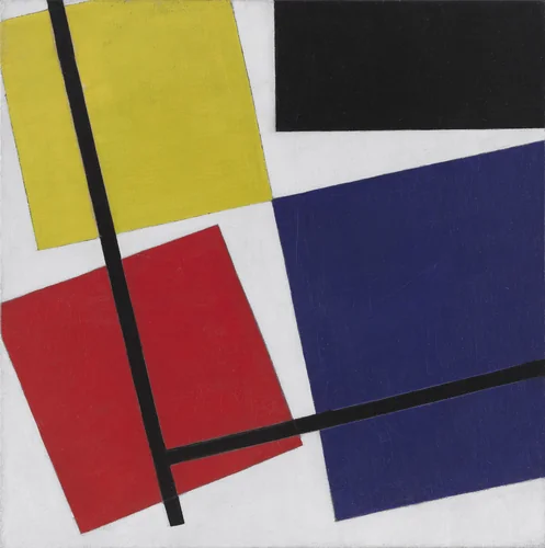 Simultaneous Counter-Composition by Theo van Doesburg, painting, 1929