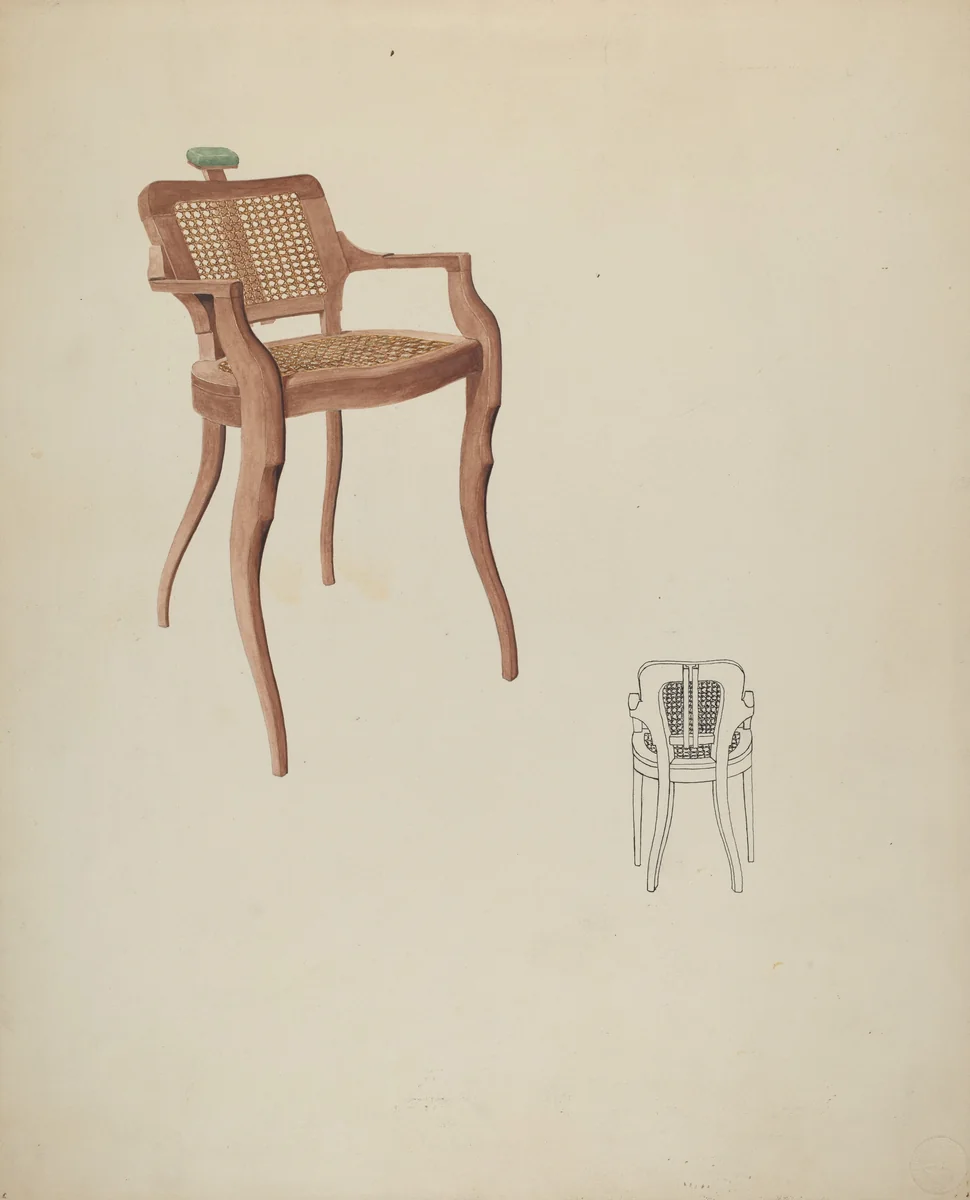 Dental Chair by Lucien Verbeke, index of american design, 1937