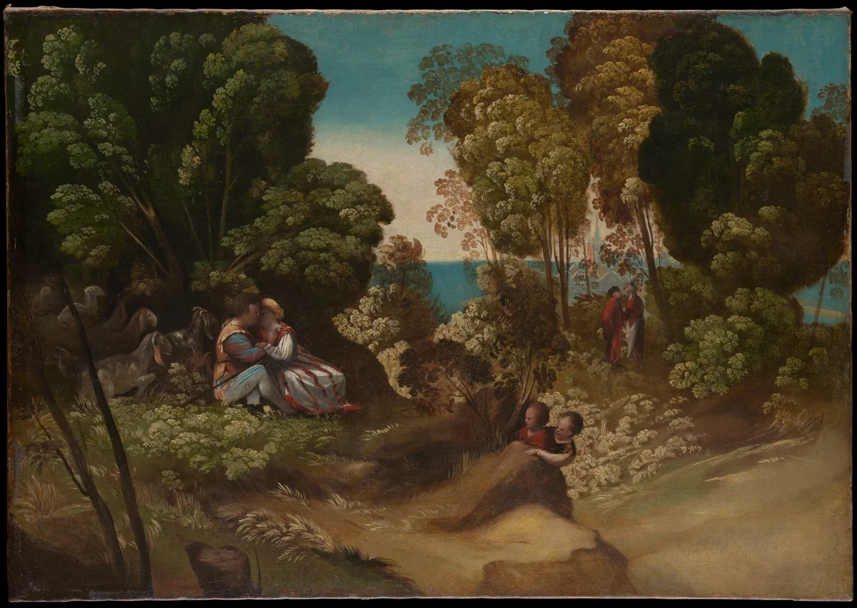 The Three Ages of Humans by Dosso Dossi, painting, 1512-1542