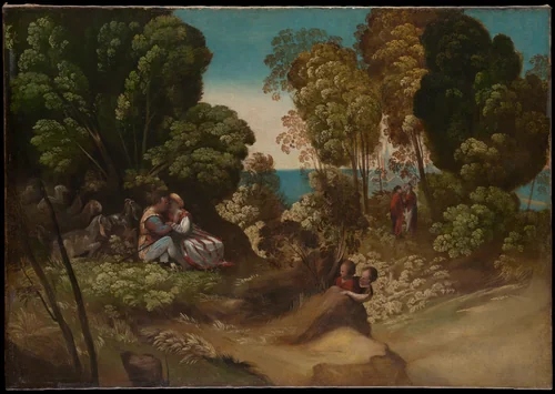 The Three Ages of Humans by Dosso Dossi, painting, 1512-1542