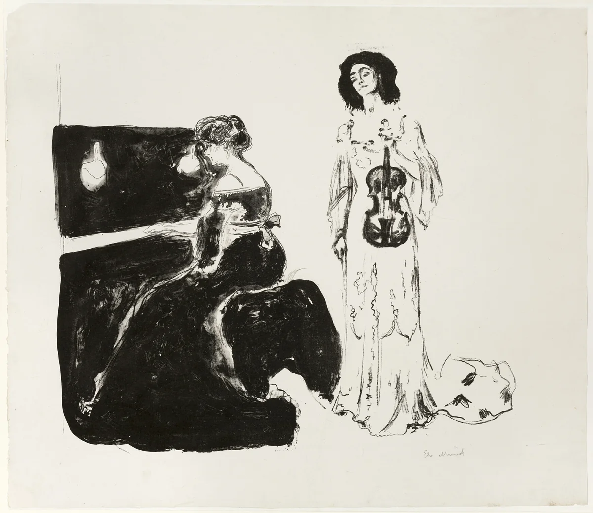 The Violin Concert by Edvard Munch, print, 1903