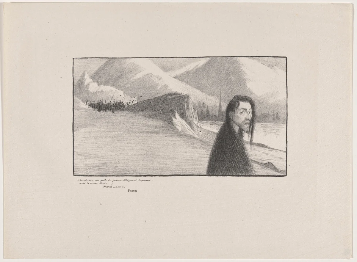 Brand, acte V (projet de programme) by Maurice Dumont, portfolio, 1895