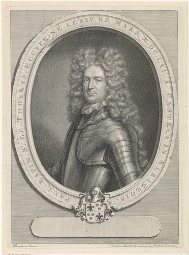 Portret van Paul de Rapin de Thoyras by Jacob Houbraken, print, 1724-1725