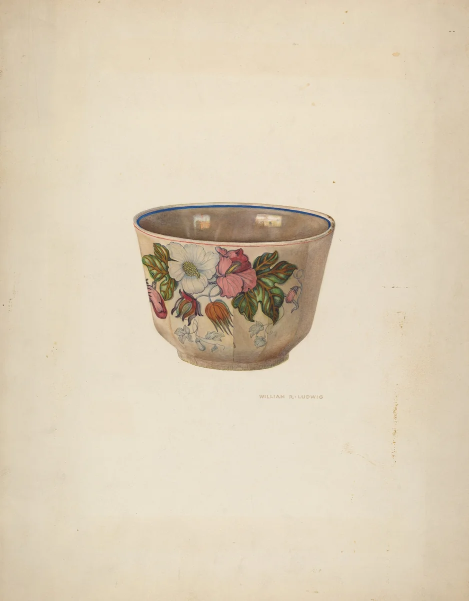 Bowl by William Ludwig, index of american design, 1941