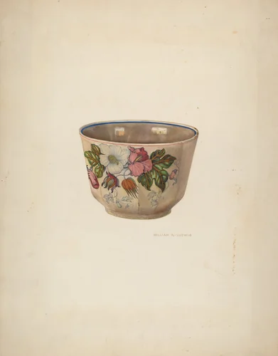 Bowl by William Ludwig, index of american design, 1941