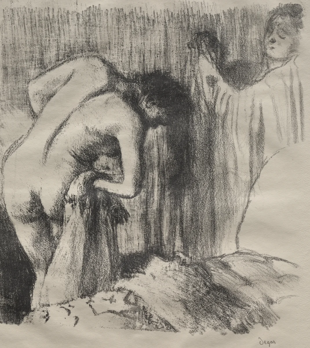 After the Bath III by Edgar Degas, print, 1891-1892