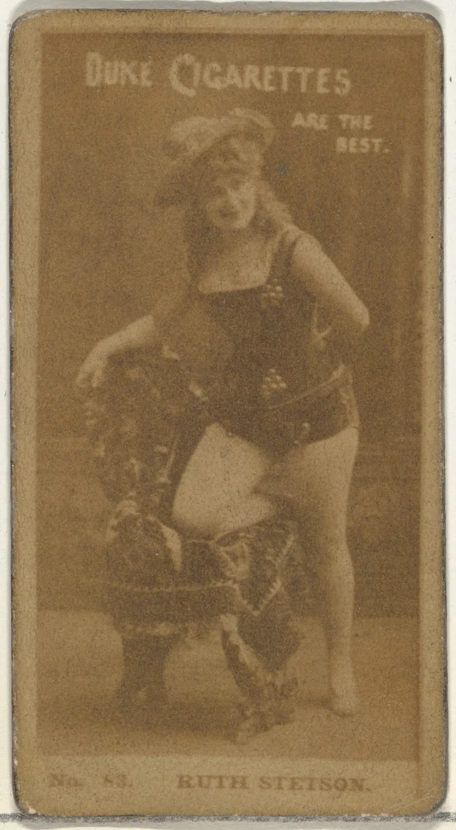 Card Number 83, Ruth Stetson, from the Actors and Actresses series (N145-6) issued by Duke Sons & Co. to promote Duke Cigarettes by W. Duke, Sons & Co., photograph, 1880-1889