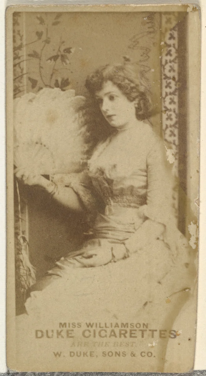 Miss Williamson, from the Actors and Actresses series (N145-7) issued by Duke Sons & Co. to promote Duke Cigarettes by W. Duke, Sons & Co., photograph, 1880-1889