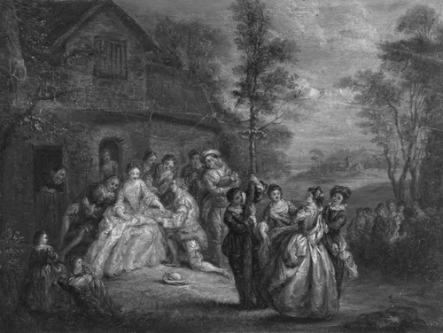 La Fête du Mai by Jean Baptiste Joseph Pater, painting, 1705-1736