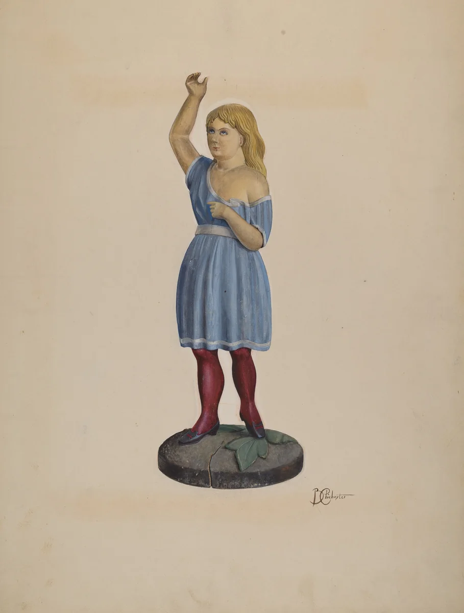 Shop Figure - Child by Beverly Chichester, index of american design, 1937