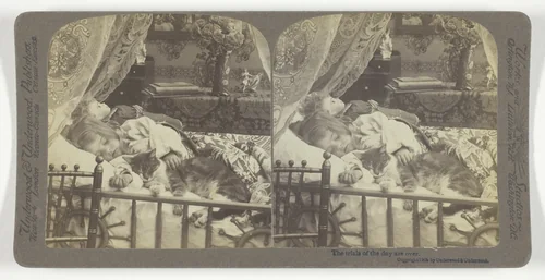 The trials of the day are over by Underwood & Underwood, photograph, 1905