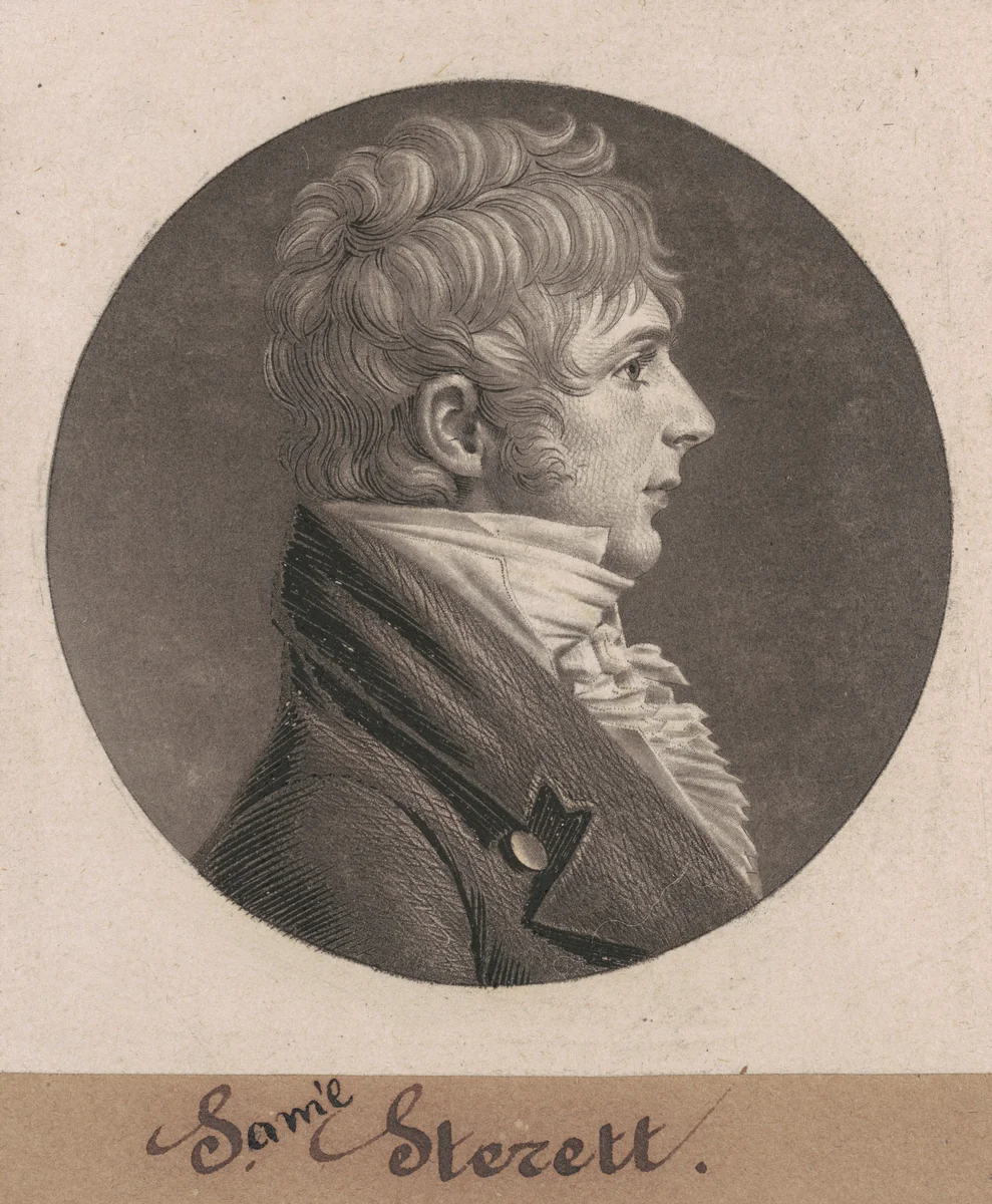 S. Sterett by Charles B. J. Févret de Saint-Mémin, print, 1804