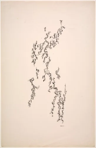 Leaf Forms #4 by Norman Lewis, drawing, 1949-1959