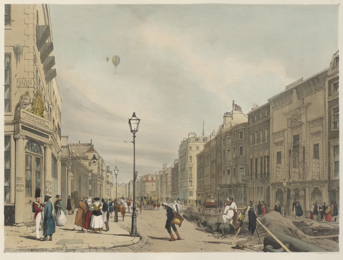 London As It Is: Piccadilly, looking Eastward towards the City by Thomas Shotter Boys, book, 1842