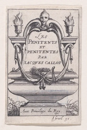 Frontispiece, from "Les Pénitents et Pénitentes" (The Penitents) by Abraham Bosse, print, 1627-1637