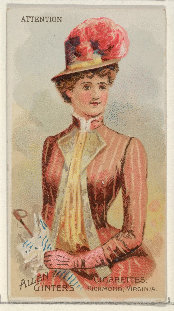 Attention, from the Parasol Drills series (N18) for Allen & Ginter Cigarettes Brands by Allen & Ginter, print, 1888