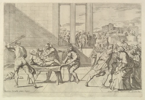 Martyrdom of Saint Andrew by Carlo Maratti, print, 1640-1665