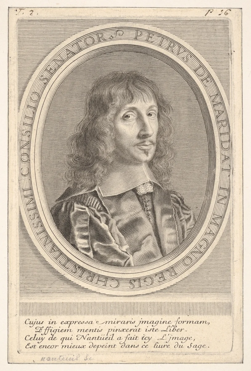 Pierre da Maridat by Robert Nanteuil, print, 1648-1658