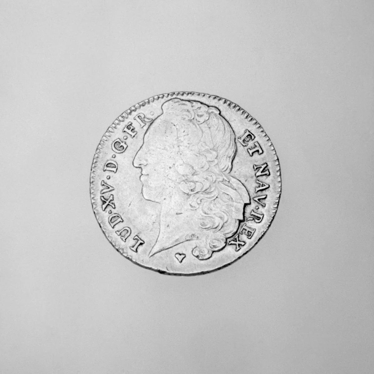 Double Louis-d'or of Louis XV of France, 1750 by Joseph-Charles Roettiers, metalwork, 1759