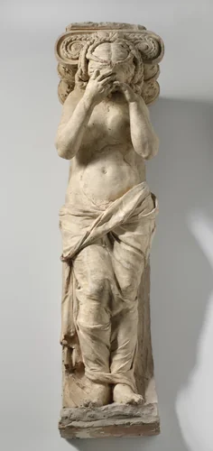 Treurende en gevangen kariatiden: Berouw en Boete by Artus Quellinus, other, 1650-1651