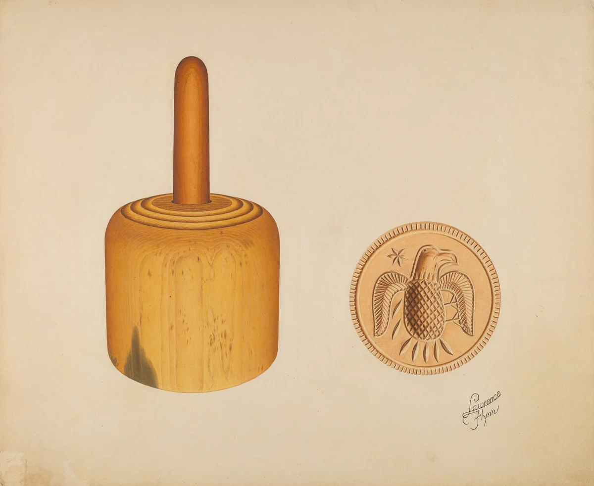 Butter Mold by Lawrence Flynn, index of american design, 1937