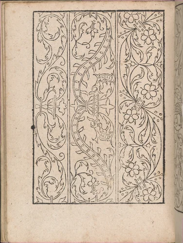 New Modelbüch allen Nägerin u. Sydenstickern (Page 19v) by Hans Hoffman, book, 1556