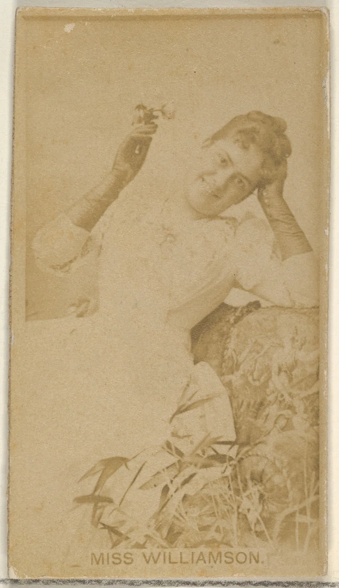 Miss Williamson, from the Actors and Actresses series (N45, Type 8) for Virginia Brights Cigarettes by Allen & Ginter, photograph, 1885-1891