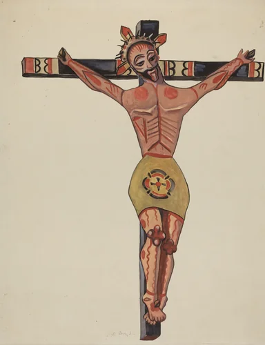Crucifix - From the Vicinity of Mora by E. Boyd, index of american design, 1935-1942