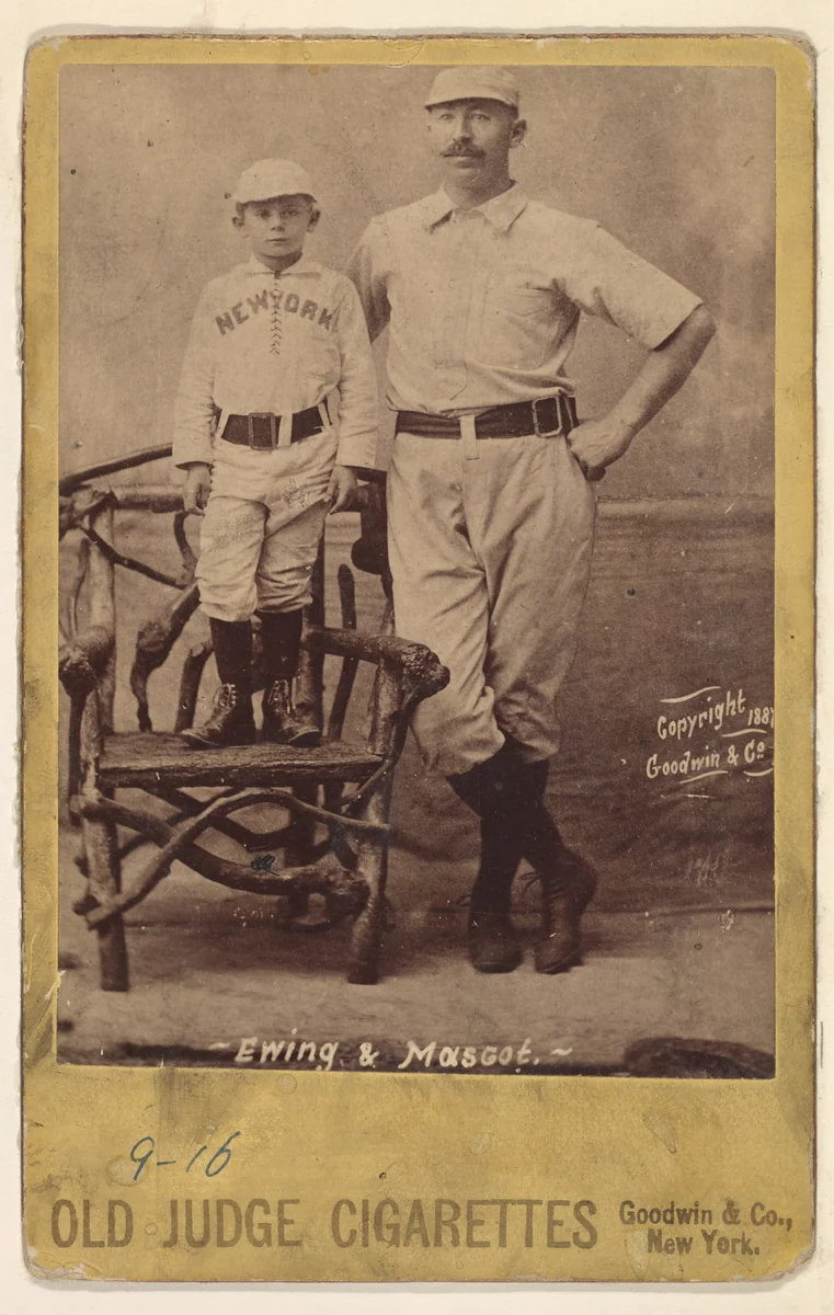 Ewing and Mascot, New York, from the series Old Judge Cigarettes by Goodwin & Company, photograph, 1887