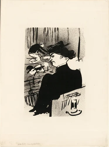 A Spectator, from Le Café-Concert by Henri de Toulouse-Lautrec, print, 1893
