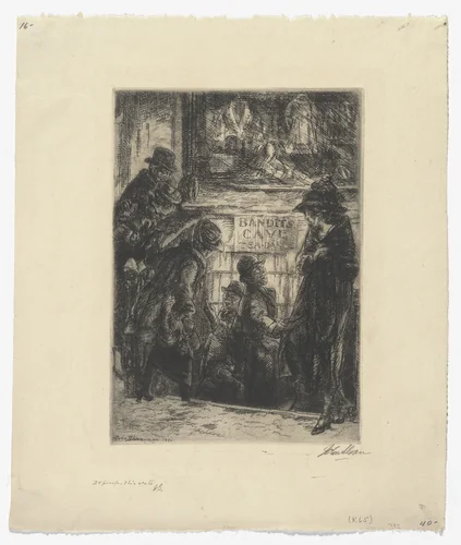 Bandits Cave by John Sloan, print, 1920