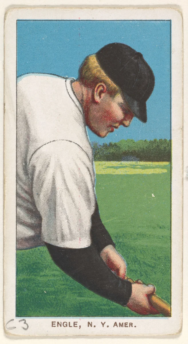 Engle, New York, American League, from the White Border series (T206) for the American Tobacco Company by American Tobacco Company, print, 1909-1911