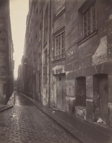 Rue de Nevers, temps de pluie by Eugène Atget, photograph, 1924