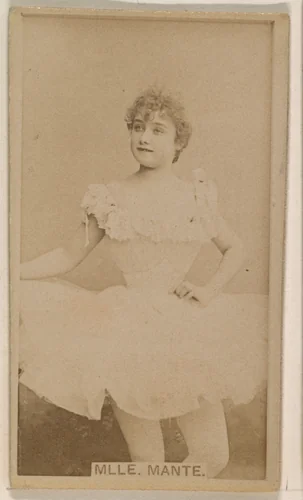 Mlle. Mante, from the Actresses series (N245) issued by Kinney Brothers to promote Sweet Caporal Cigarettes by Kinney Brothers Tobacco Company, photograph, 1890