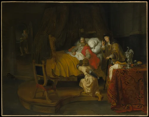 Isaac Blessing Jacob by Gerbrand van den Eeckhout, painting, 1642