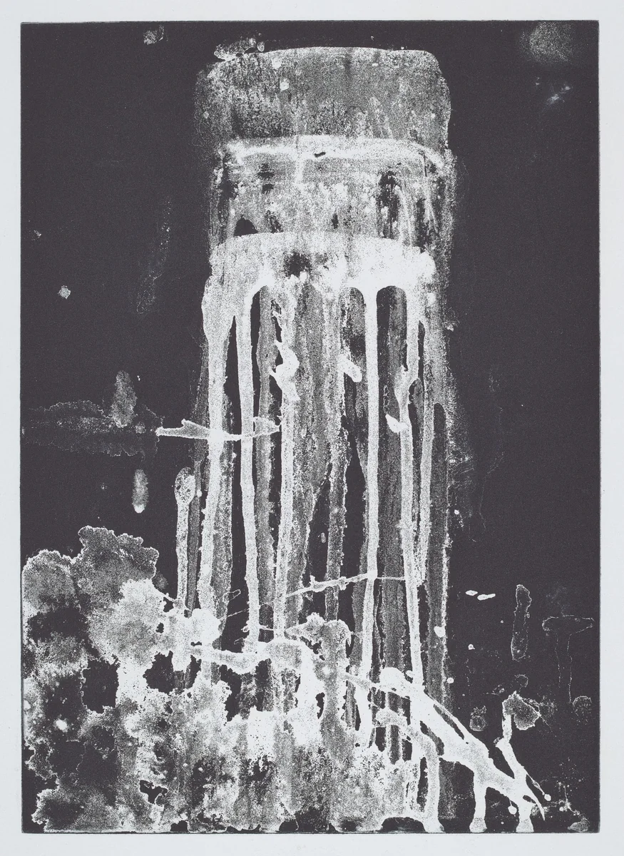 Small Vertical Falls by Pat Steir, print, 1991