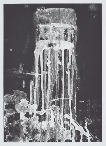 Small Vertical Falls by Pat Steir, print, 1991