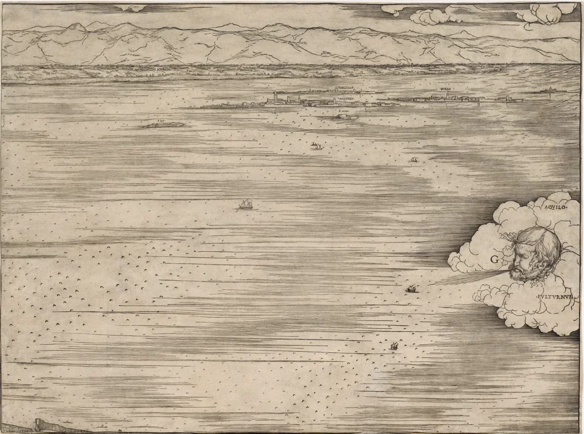 View of Venice by Jacopo de' Barbari, print, 1500